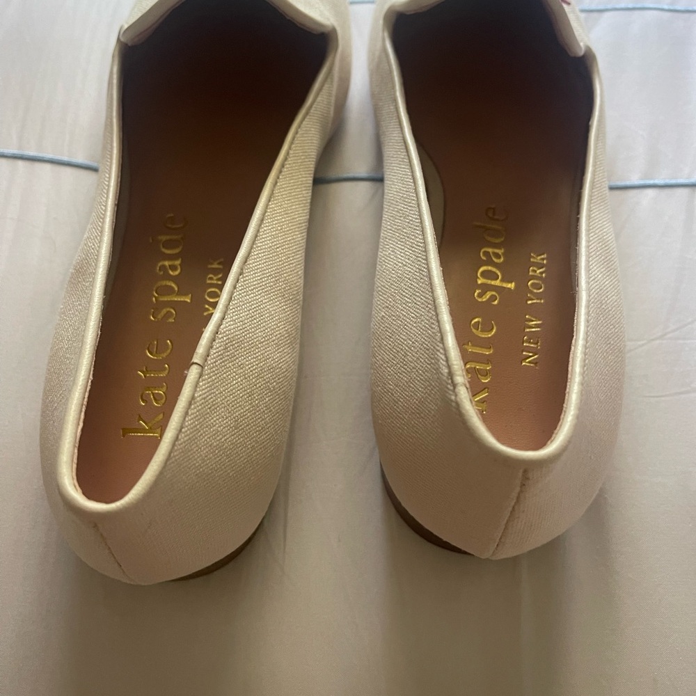 Kate Spade Cream Golf design Flats for Effortless Elegance - Picture 4 of 4